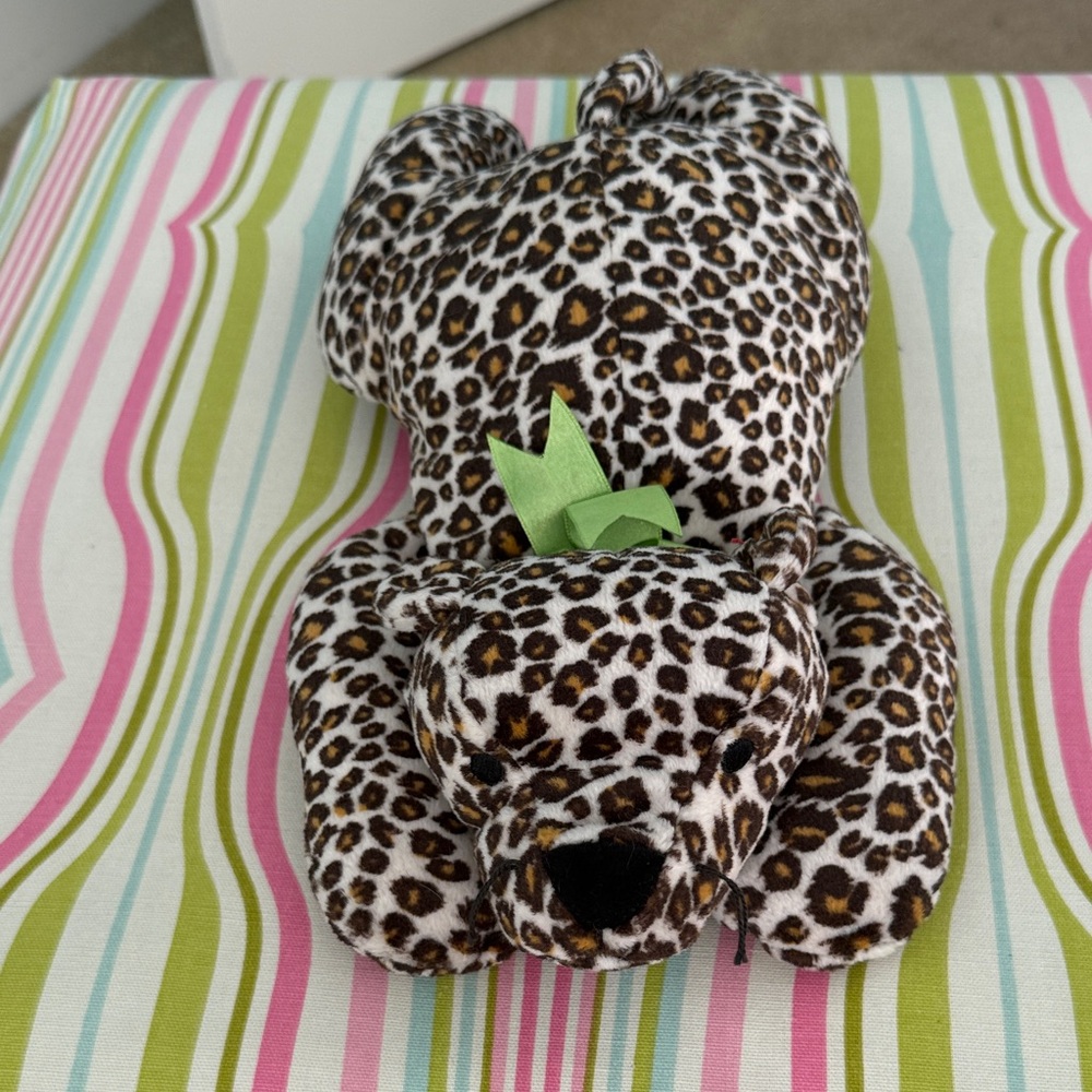 Ty Vintage 1999 Pillow Pal  Speckles the Leopard  Plush Toy Tag unattached